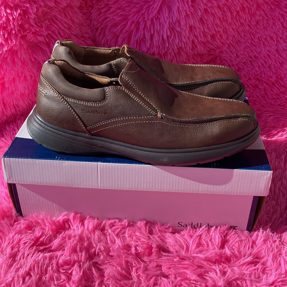Saddlebred Tallon brown men’s loafers new in box size 11